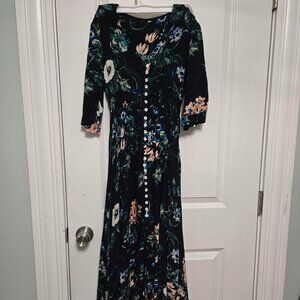 floral maxi dress large NWOT